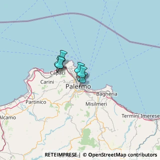 Mappa Via Amilcare Barca, 90124 Palermo PA, Italia (41.48)