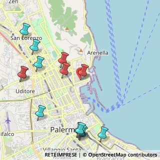 Mappa Via Amilcare Barca, 90124 Palermo PA, Italia (2.97)