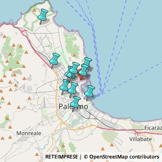 Mappa Via Amilcare Barca, 90124 Palermo PA, Italia (2.61727)