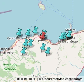 Mappa Contrada Santo Spirito, 98066 Patti ME, Italia (14.5405)