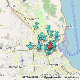 Mappa Largo Montalto, 90144 Palermo PA, Italia (1.44)