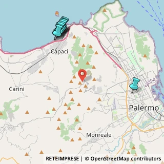 Mappa Via Belvedere, 90135 Bellolampo PA, Italia (6.02)