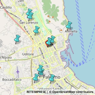 Mappa Via Tommaso Gargallo, 90134 Palermo PA, Italia (2.3725)