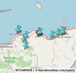 Mappa Via Giuseppe Verdi, 98066 Patti ME, Italia (13.1275)