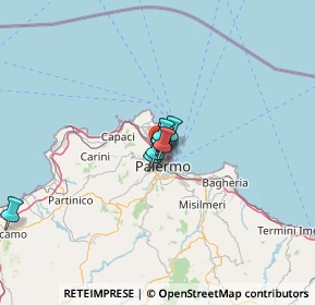 Mappa Via Pietro Ruzzolone, 90144 Palermo PA, Italia (33.93545)