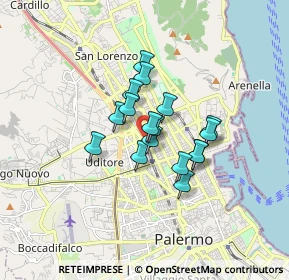 Mappa Via Pietro Ruzzolone, 90144 Palermo PA, Italia (1.23412)