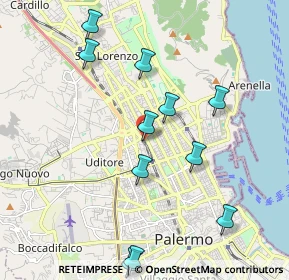 Mappa Via Pietro Ruzzolone, 90144 Palermo PA, Italia (2.38273)