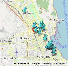 Mappa Via Pietro Ruzzolone, 90144 Palermo PA, Italia (2.03667)