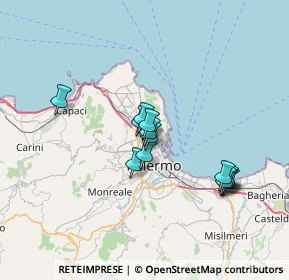 Mappa Via Pietro Ruzzolone, 90144 Palermo PA, Italia (6.25692)