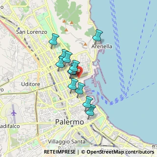 Mappa Via Dell' Arsenale, 90100 Palermo PA, Italia (1.41333)