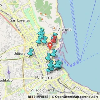Mappa Via Dell' Arsenale, 90100 Palermo PA, Italia (1.55)