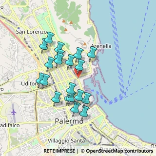 Mappa Via Dell' Arsenale, 90100 Palermo PA, Italia (1.8085)