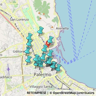 Mappa Via Dell' Arsenale, 90100 Palermo PA, Italia (1.923)