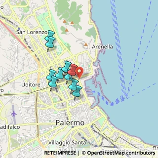 Mappa Via Dell' Arsenale, 90100 Palermo PA, Italia (1.46727)