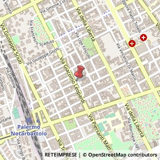 Mappa Via Mario Rapisardi, 22b, 90143 Palermo, Palermo (Sicilia)
