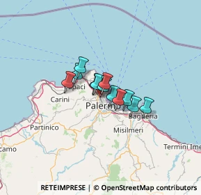 Mappa Via Salvatore Marchesi, 90144 Palermo PA, Italia (7.38333)