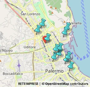 Mappa Via Salvatore Marchesi, 90144 Palermo PA, Italia (1.89667)
