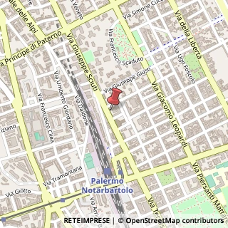 Mappa Via G. Sciuti, 65, 90144 Palermo, Palermo (Sicilia)