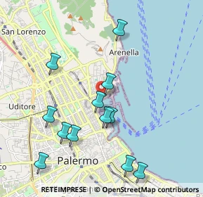 Mappa Banchina Puntone, 90133 Palermo PA, Italia (2.335)