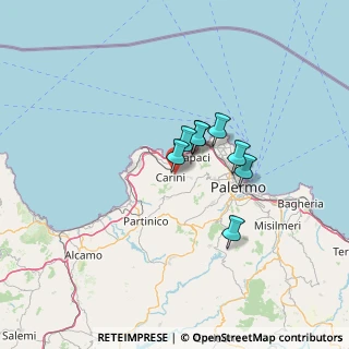 Mappa Via Torretta, 90044 Carini PA, Italia (53.92143)