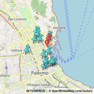 Mappa Via Leonardo Vigo, 90142 Palermo PA, Italia (1.59)