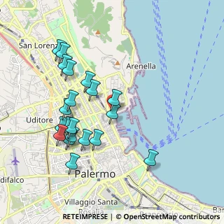 Mappa Via Leonardo Vigo, 90142 Palermo PA, Italia (2.1835)