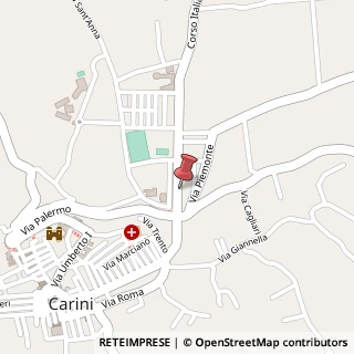 Mappa Corso Italia, 29, 90044 Carini, Palermo (Sicilia)