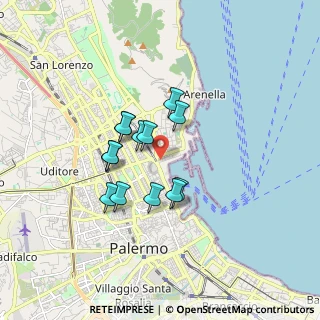 Mappa Via Dell' Arsenale, 90133 Palermo PA, Italia (1.43538)