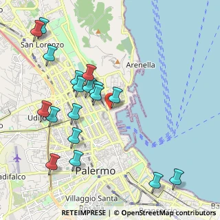 Mappa Via Tommaso lo Cascio, 90142 Palermo PA, Italia (2.53056)