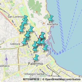 Mappa Via Dell' Arsenale, 90133 Palermo PA, Italia (1.65421)