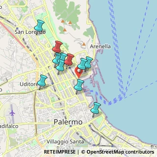 Mappa Via Dell' Arsenale, 90133 Palermo PA, Italia (1.60818)