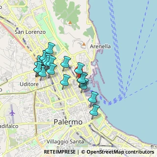 Mappa Via Dell' Arsenale, 90133 Palermo PA, Italia (1.835)