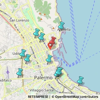 Mappa Via Dell' Arsenale, 90133 Palermo PA, Italia (2.44167)