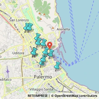Mappa Via Dell' Arsenale, 90133 Palermo PA, Italia (1.69833)