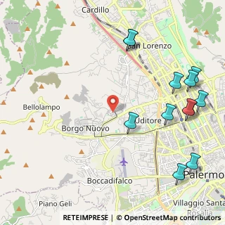 Mappa Via Giacinto Calandrucci, 90145 Palermo PA, Italia (3.04583)