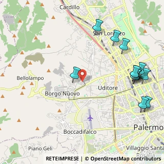 Mappa Via Giacinto Calandrucci, 90145 Palermo PA, Italia (2.98077)