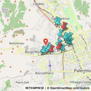 Mappa Via Giacinto Calandrucci, 90145 Palermo PA, Italia (1.768)