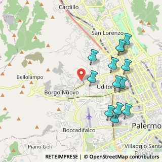 Mappa Via Giacinto Calandrucci, 90145 Palermo PA, Italia (2.43692)