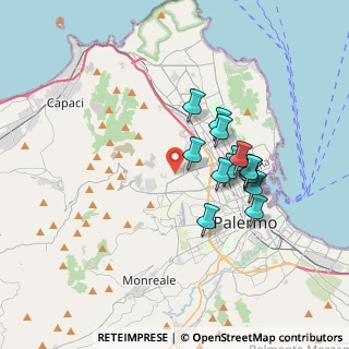 Mappa Via Giacinto Calandrucci, 90145 Palermo PA, Italia (3.30143)