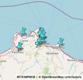 Mappa Via F. Petrarca, 90144 Palermo PA, Italia (9.30909)