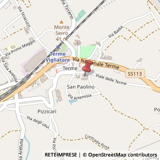 Mappa Viale delle Terme, 5, 98050 Terme Vigliatore, Messina (Sicilia)