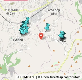 Mappa Via Libero Grassi, 90049 Terrasini PA, Italia (2.0795)