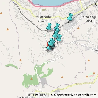 Mappa Via San Pietro, 90044 Carini PA, Italia (0.95545)