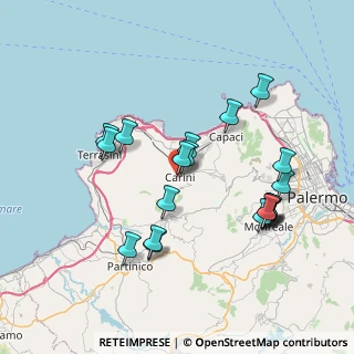 Mappa Via Antonino Curreri, 90044 Carini PA, Italia (8.352)