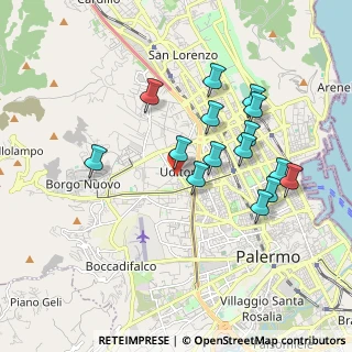 Mappa Via Camillo Camilliani, 90135 Palermo PA, Italia (1.93867)