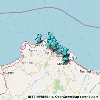 Mappa 90145 Palermo PA, Italia (8.43)