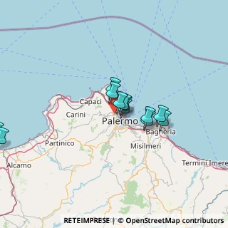 Mappa 90145 Palermo PA, Italia (12.99083)