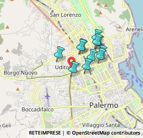 Mappa 90145 Palermo PA, Italia (1.32364)