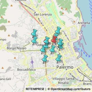 Mappa 90145 Palermo PA, Italia (1.19615)