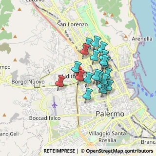 Mappa 90145 Palermo PA, Italia (1.4005)
